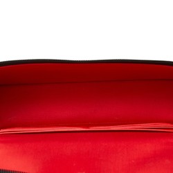 Christian Louboutin Rubiclic Handbag Bag 1205006 Black Red Nylon Leather Women's