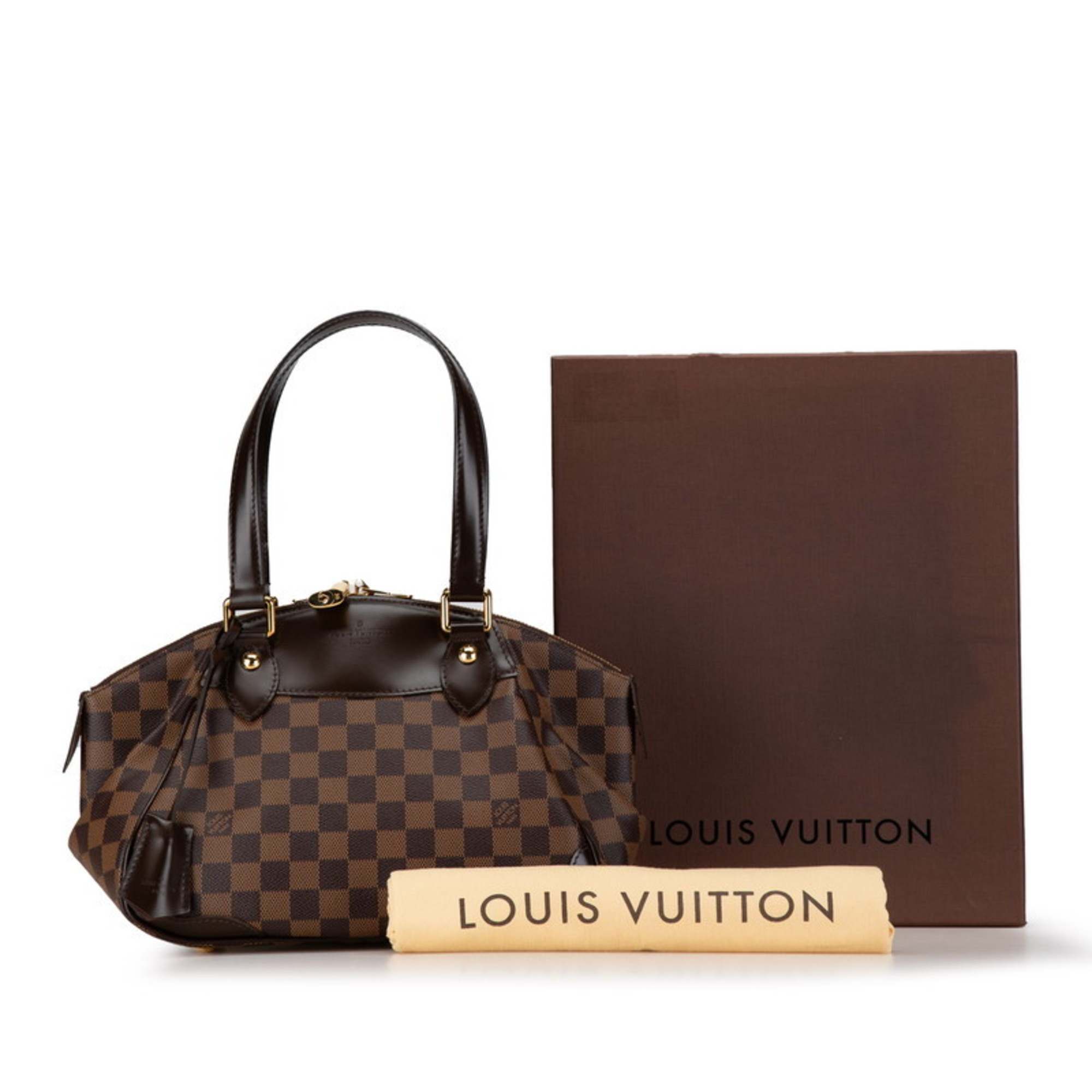 Louis Vuitton Damier Verona PM Handbag N41117 Brown PVC Leather Women's LOUIS VUITTON