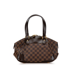 Louis Vuitton Damier Verona PM Handbag N41117 Brown PVC Leather Women's LOUIS VUITTON