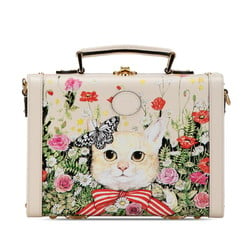 Gucci x Yuko Higuchi Limited Edition Trunk Case Shoulder Bag 633587 Ivory Multicolor Leather Women's GUCCI