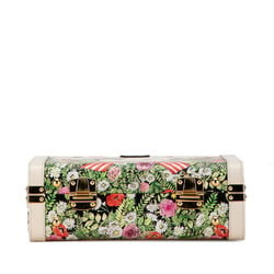 Gucci x Yuko Higuchi Limited Edition Trunk Case Shoulder Bag 633587 Ivory Multicolor Leather Women's GUCCI