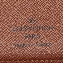 Louis Vuitton Monogram Porte Papier Bi-fold Wallet Compact M61207 Brown PVC Leather Men's LOUIS VUITTON