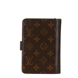 Louis Vuitton Monogram Porte Papier Bi-fold Wallet Compact M61207 Brown PVC Leather Men's LOUIS VUITTON