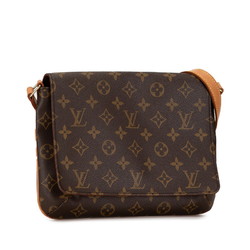 Louis Vuitton Monogram Musette Tango Short Shoulder Bag Handbag M51257 Brown PVC Leather Women's LOUIS VUITTON