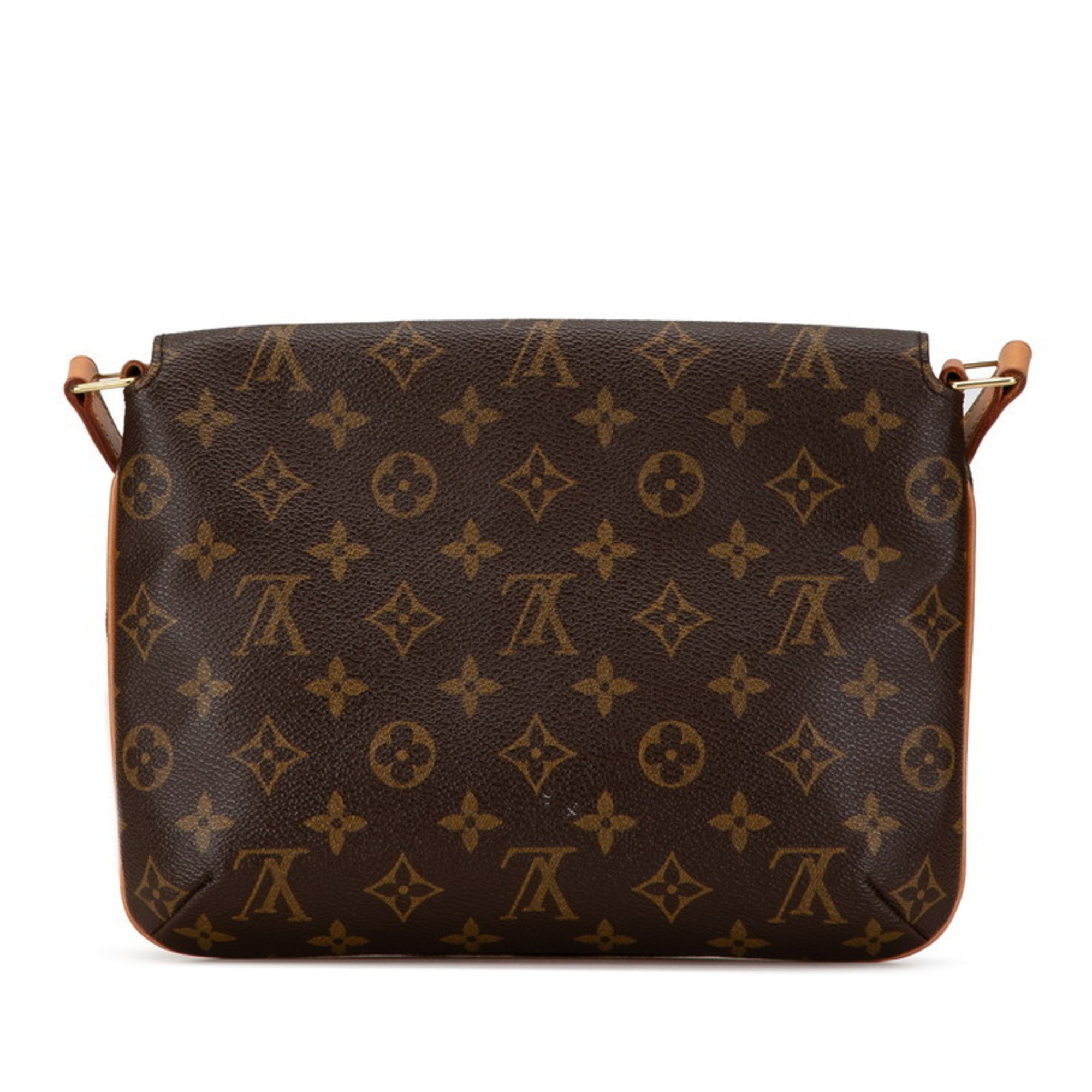 Louis Vuitton Monogram Musette Tango Short Shoulder Bag Handbag M51257 Brown PVC Leather Women's LOUIS VUITTON