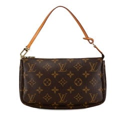 Louis Vuitton Monogram Pochette Accessoires Shoulder Bag M51980 Brown PVC Leather Women's LOUIS VUITTON