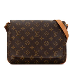 Louis Vuitton Monogram Musette Tango Long Shoulder Bag M51388 Brown PVC Leather Women's LOUIS VUITTON