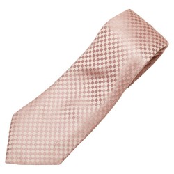 Louis Vuitton Damier Cravate Petite Tie M74322 Rose Clair Pink Silk Women's LOUIS VUITTON