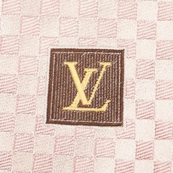 Louis Vuitton Damier Cravate Petite Tie M74322 Rose Clair Pink Silk Women's LOUIS VUITTON