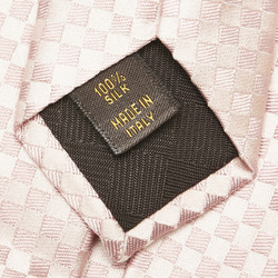 Louis Vuitton Damier Cravate Petite Tie M74322 Rose Clair Pink Silk Women's LOUIS VUITTON