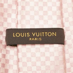 Louis Vuitton Damier Cravate Petite Tie M74322 Rose Clair Pink Silk Women's LOUIS VUITTON