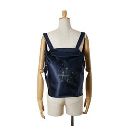 Hermes Sherpa Star Travel Exhibition 1999 Limited Edition Backpack Navy Canvas Leather Women's HERMES