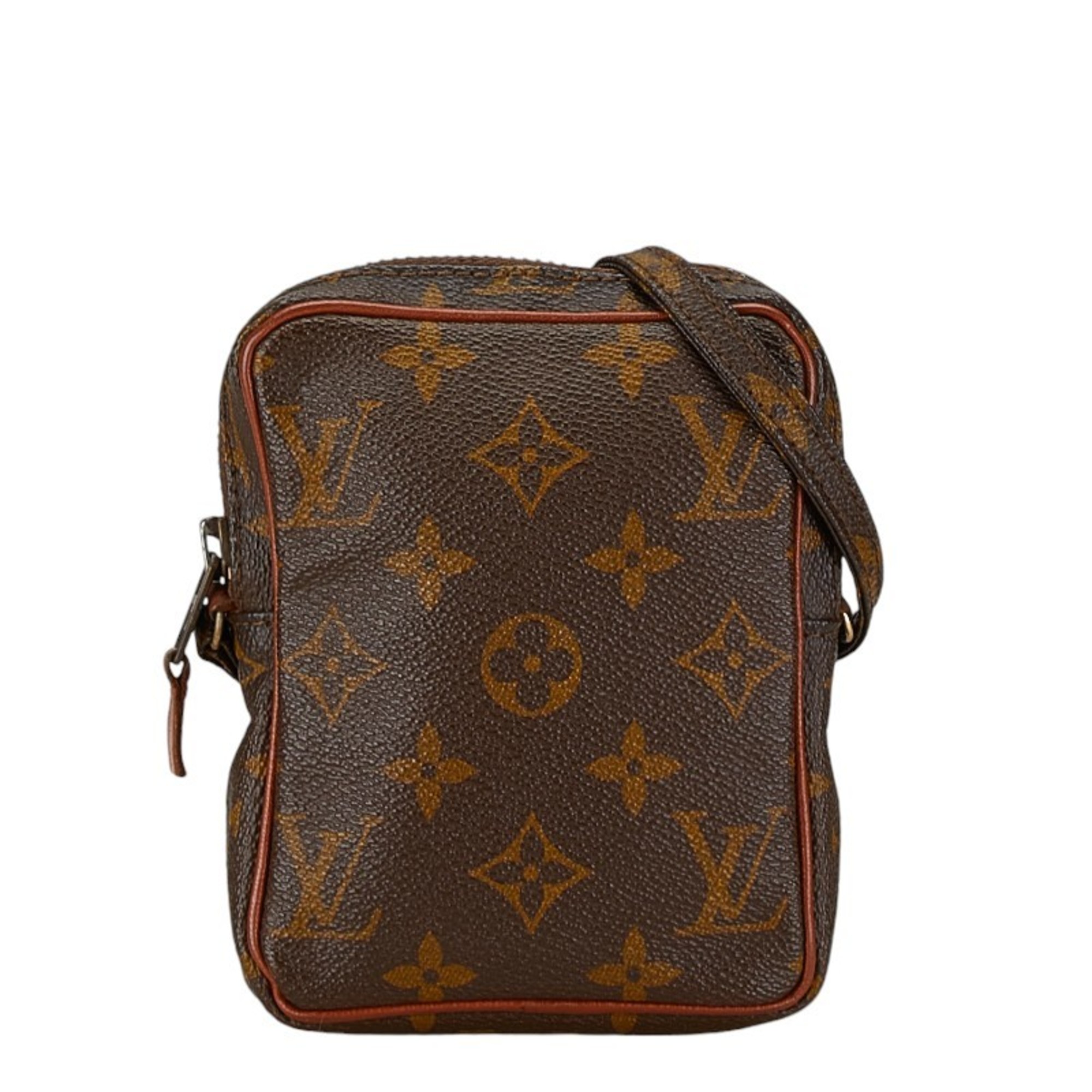 Louis Vuitton Monogram Danube Shoulder Bag M45268 Brown PVC Leather Women's LOUIS VUITTON