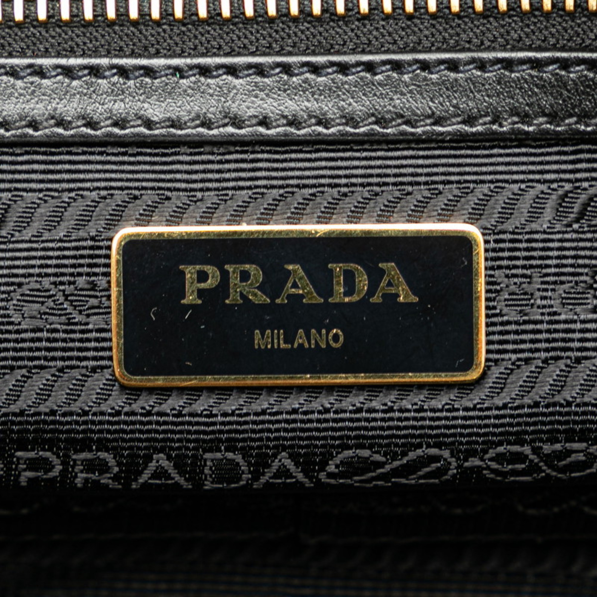 Prada Shoulder Bag 1BH089 Black Nylon Leather Women's PRADA