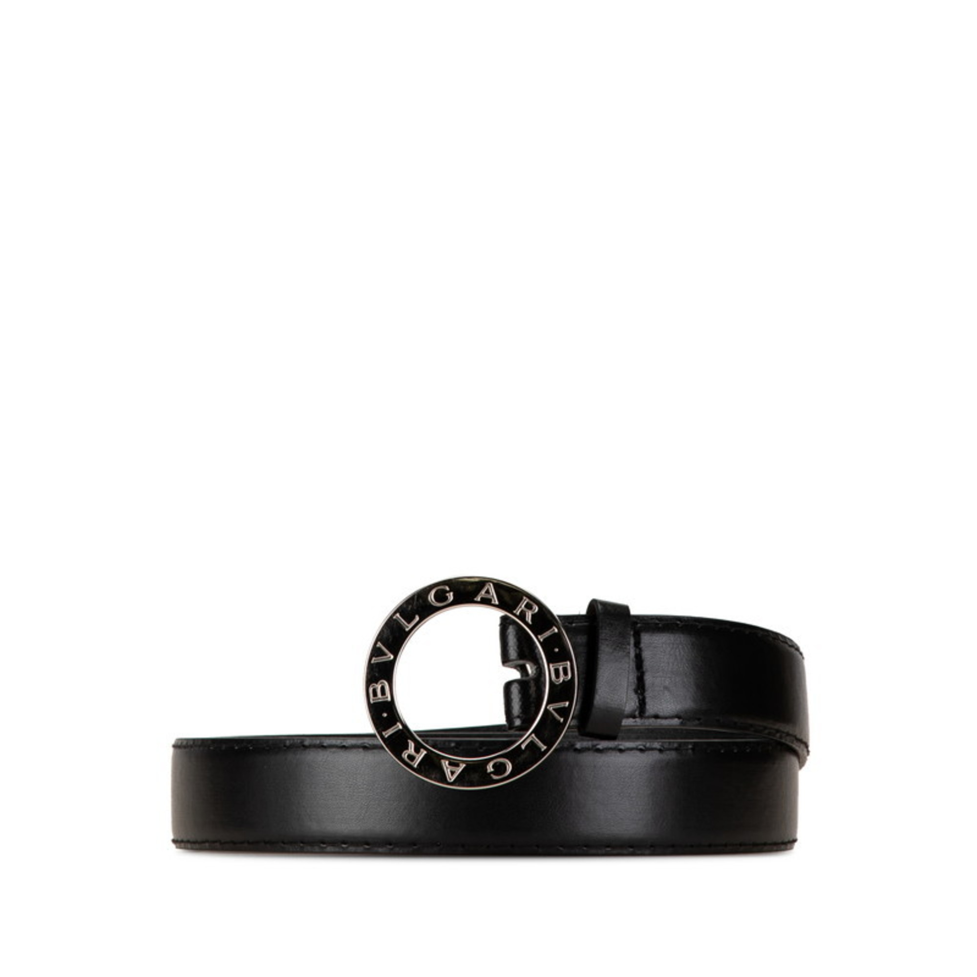 BVLGARI B.zero1 Belt Black Leather Men's