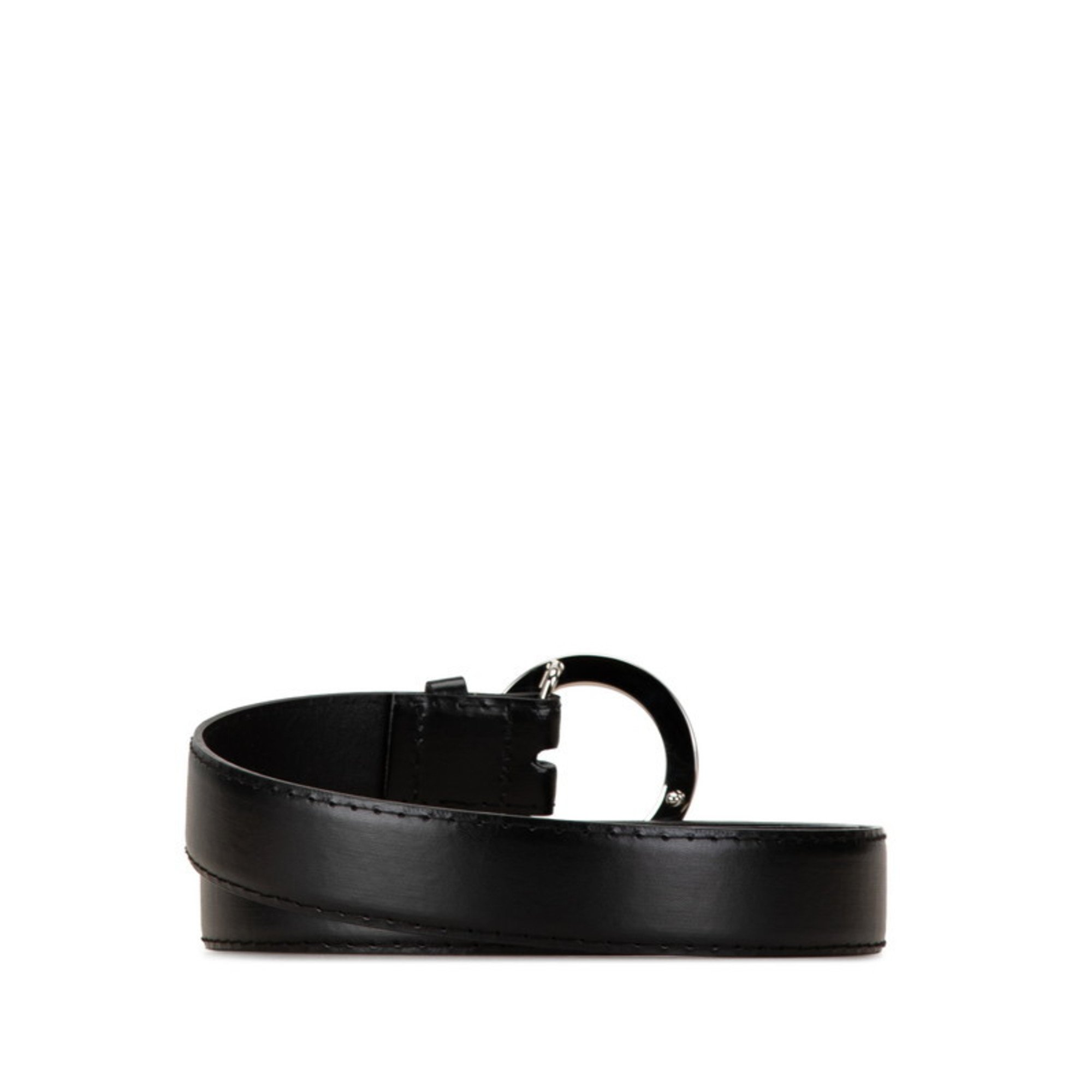 BVLGARI B.zero1 Belt Black Leather Men's