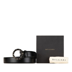 BVLGARI B.zero1 Belt Black Leather Men's