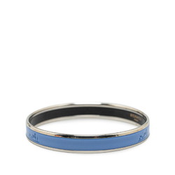 Hermes Caleche Bangle Carriage Blue Silver Metal Women's HERMES