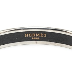 Hermes Caleche Bangle Carriage Blue Silver Metal Women's HERMES