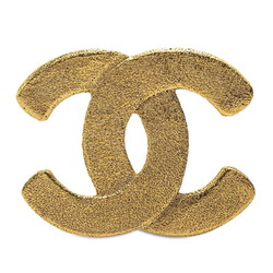 Chanel Large Coco Mark Brooch Gold Plated Women's CHANEL