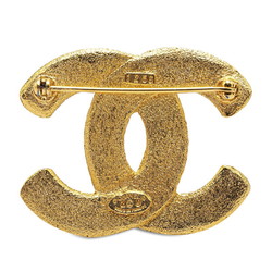 Chanel Large Coco Mark Brooch Gold Plated Women's CHANEL