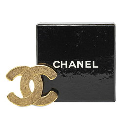 Chanel Large Coco Mark Brooch Gold Plated Women's CHANEL