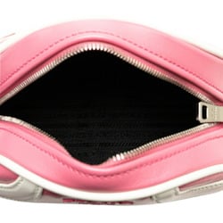 Prada Bag Shoulder 1BH140 Pink White Calfskin Women's PRADA