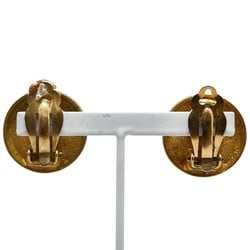 Chanel Coco Mark Earrings Gold Plated Women's CHANEL