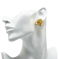 Chanel Coco Mark Earrings Gold Plated Women's CHANEL