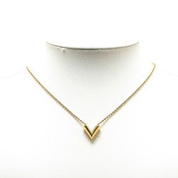 Louis Vuitton Essential V Necklace M61083 Gold Plated Women's LOUIS VUITTON