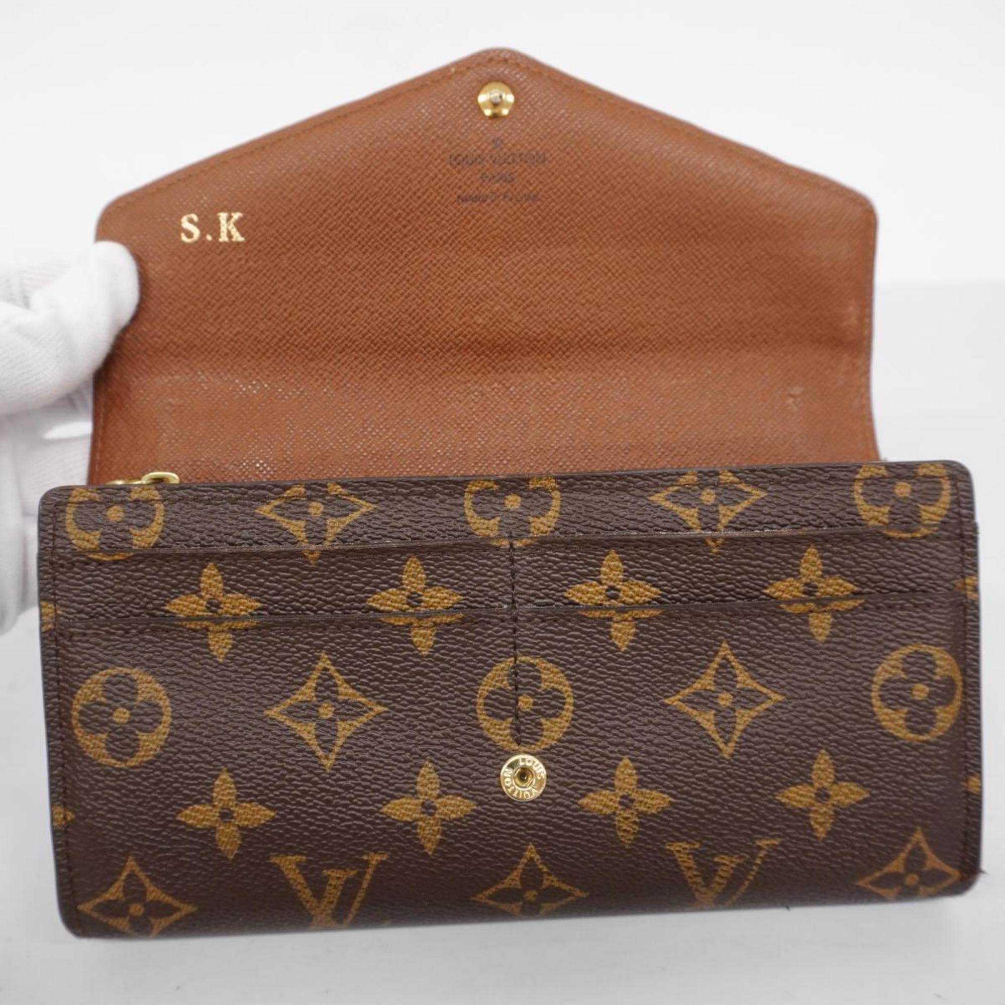 Louis Vuitton Long Wallet Monogram Portefeuille Sarah M60531 Brown Ladies