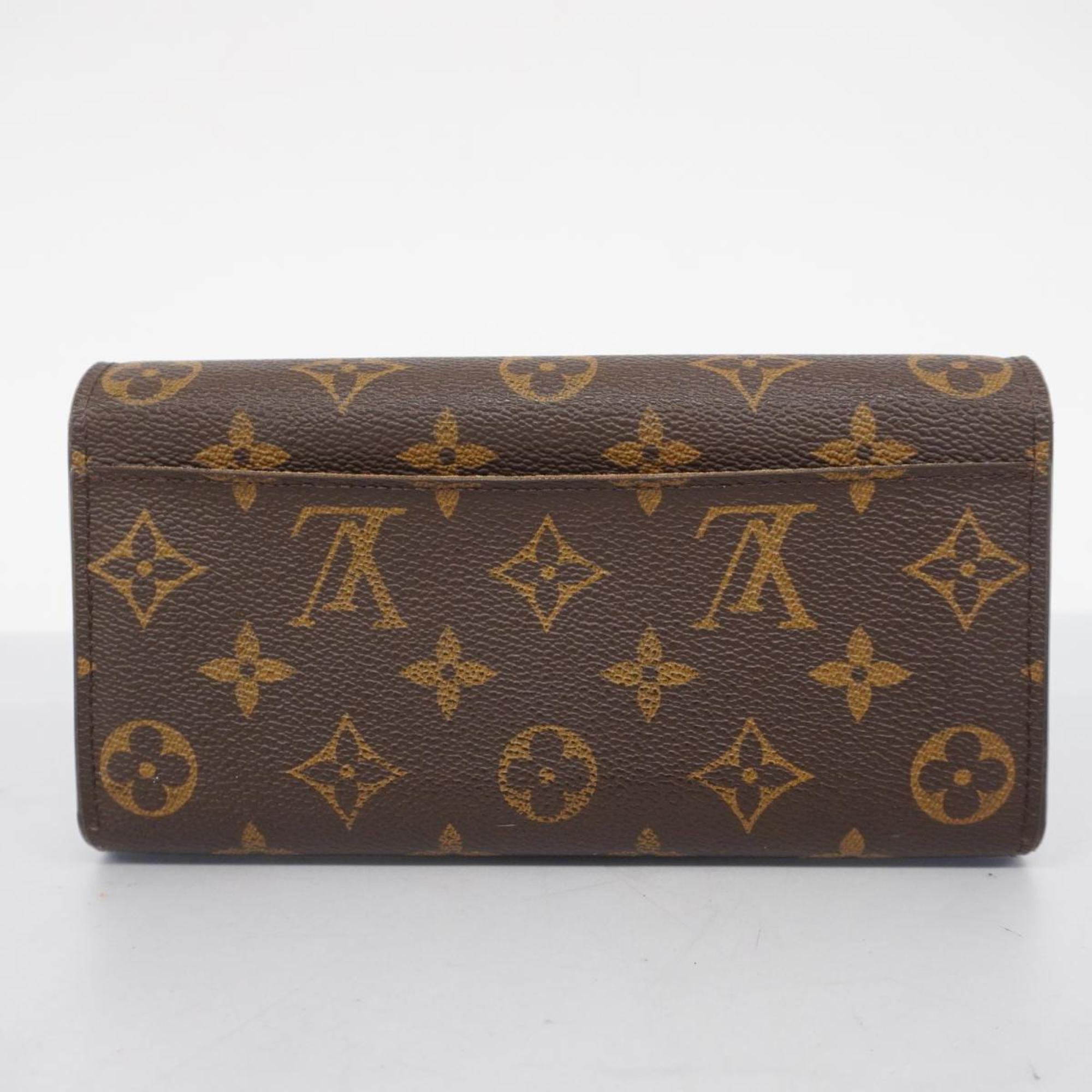 Louis Vuitton Long Wallet Monogram Portefeuille Sarah M60531 Brown Ladies