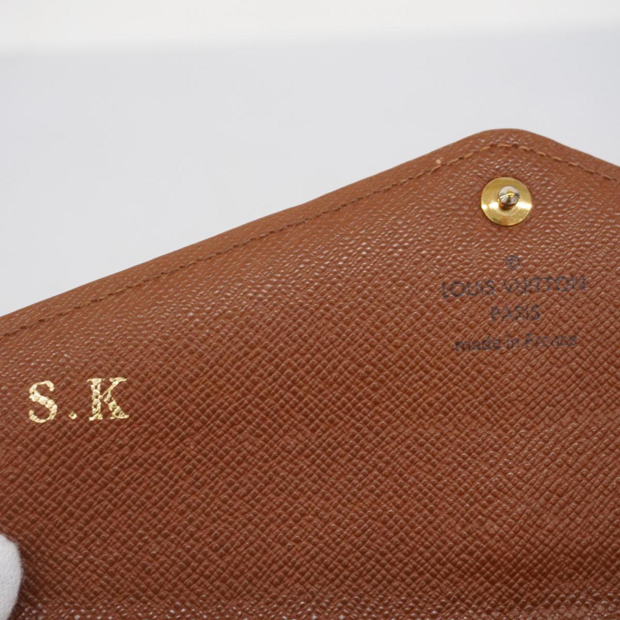 Louis Vuitton Long Wallet Monogram Portefeuille Sarah M60531 Brown Ladies