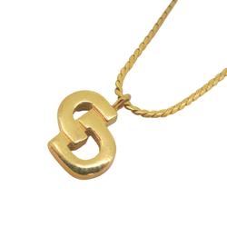 Christian Dior Necklace CD GP Plated Gold Women's