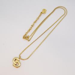 Christian Dior Necklace CD GP Plated Gold Women's