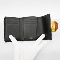 Louis Vuitton Tri-fold Wallet Monogram Reverse Portefeuille Dauphine M68725 Brown Women's