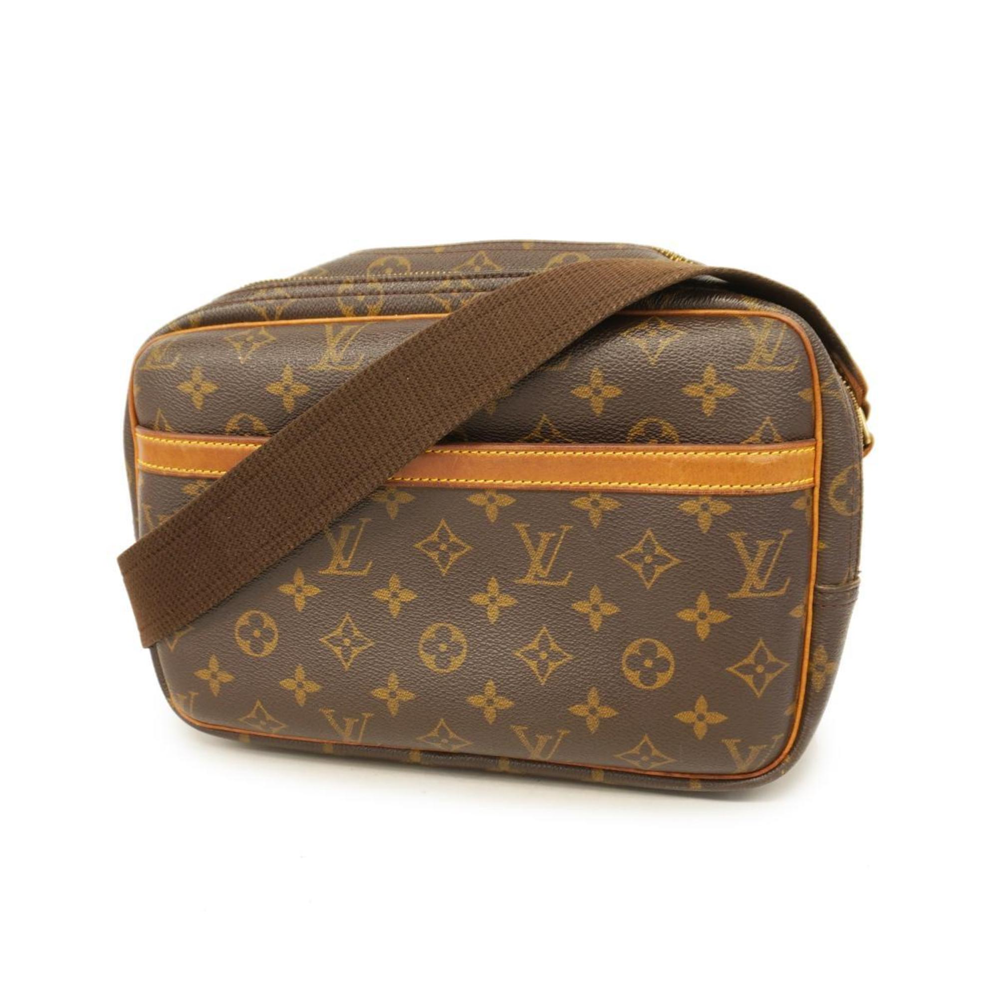 Louis Vuitton Shoulder Bag Monogram Reporter PM M45254 Brown Ladies