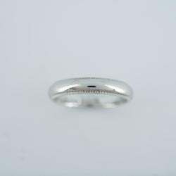 Tiffany Ring Milgrain Pt950 Platinum Men's