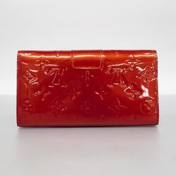 Louis Vuitton Long Wallet Vernis Portefeuille Sarah Nu M91499 Pomme d'Amour Ladies