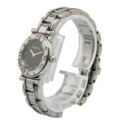 Tiffany Atlas Watch, Quartz, Black Dial, Stainless Steel, Women's, TIFFANY&Co.