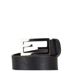 FENDI Buckle Belt Size: 110/125 Black Leather Men's