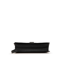 Louis Vuitton Taiga Selenga Clutch Bag Second M30782 Ardoise Black Leather Women's LOUIS VUITTON