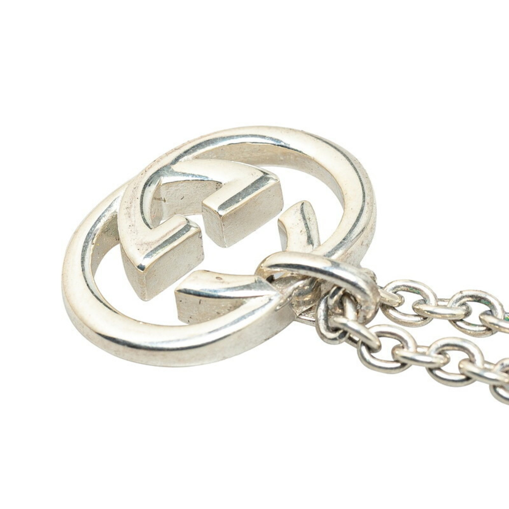 Gucci Interlocking G Necklace SV925 Silver Men's GUCCI