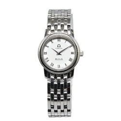 OMEGA De Ville Prestige Watch 4570.33 Quartz Silver Dial Stainless Steel Ladies