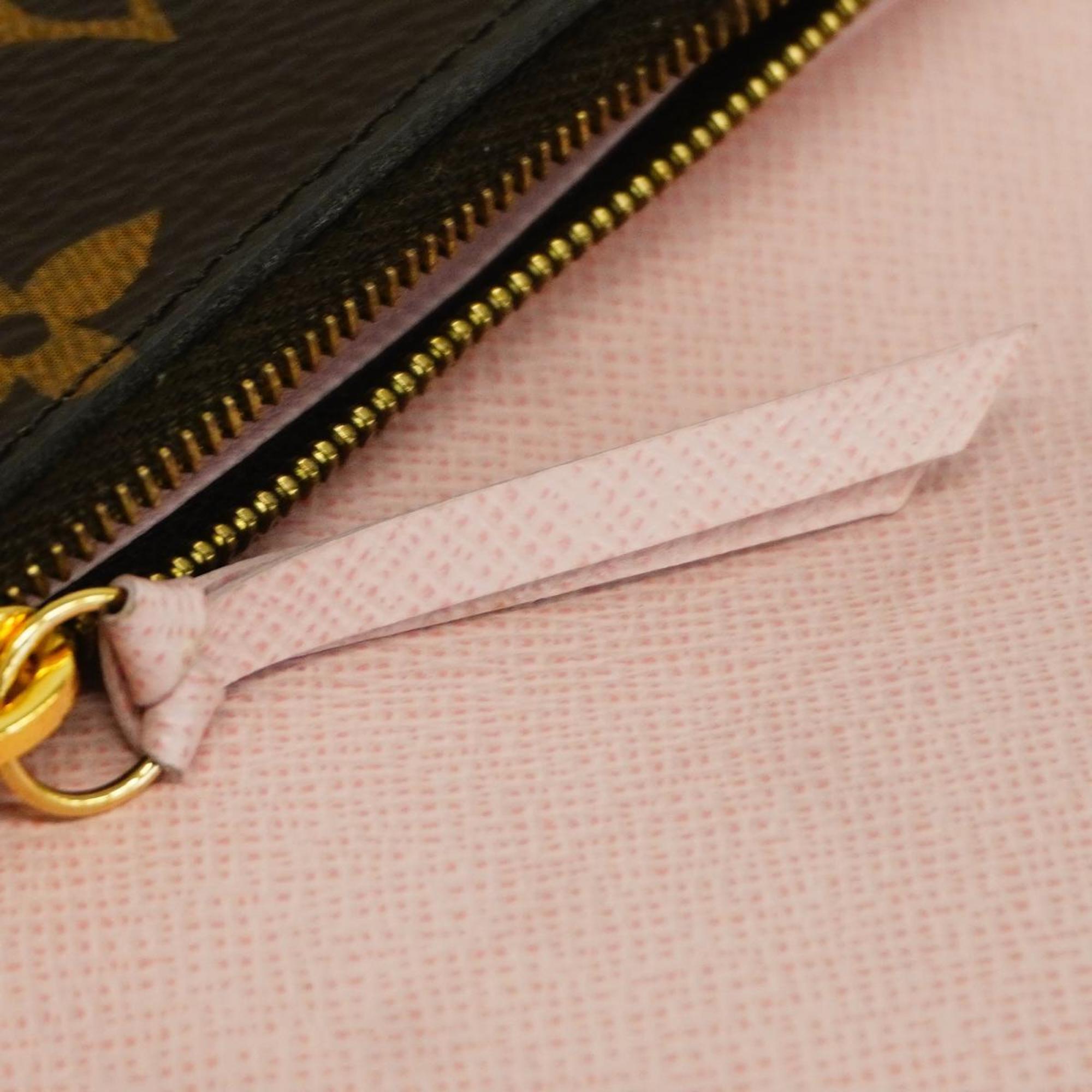 Louis Vuitton Wallet/Coin Case Monogram Porto Monnaie Rosari M62361 Rose Ballerine for Women