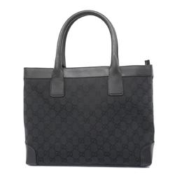 Gucci Tote Bag GG Canvas 002 1119 Black Women's