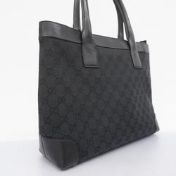 Gucci Tote Bag GG Canvas 002 1119 Black Women's