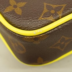 Louis Vuitton Shoulder Bag Monogram Macassar Christopher Wearable Wallet M80793 Brown Neon Yellow Men's