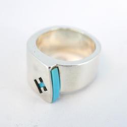 Hermes Ring Candy 925 Silver Blue Women's