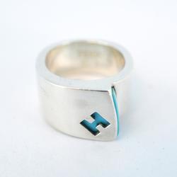 Hermes Ring Candy 925 Silver Blue Women's